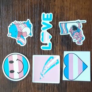 Trans Pride Sticker Set Of 6